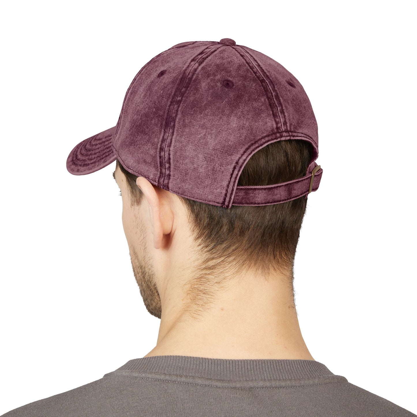 Embroidered 'PSALM' Vintage Wash Cap — Distressed Christian Baseball Hat