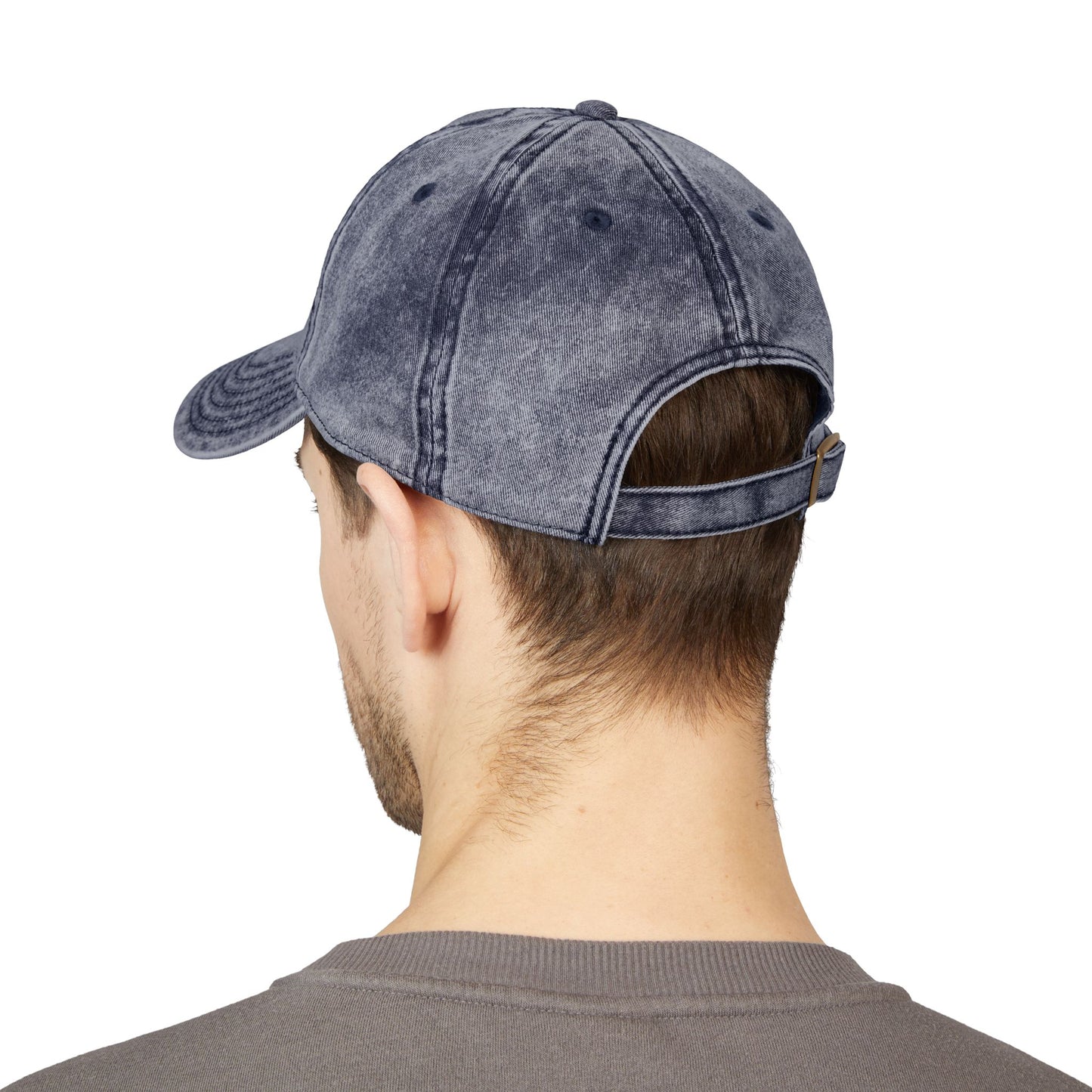 Embroidered 'PSALM' Vintage Wash Cap — Distressed Christian Baseball Hat