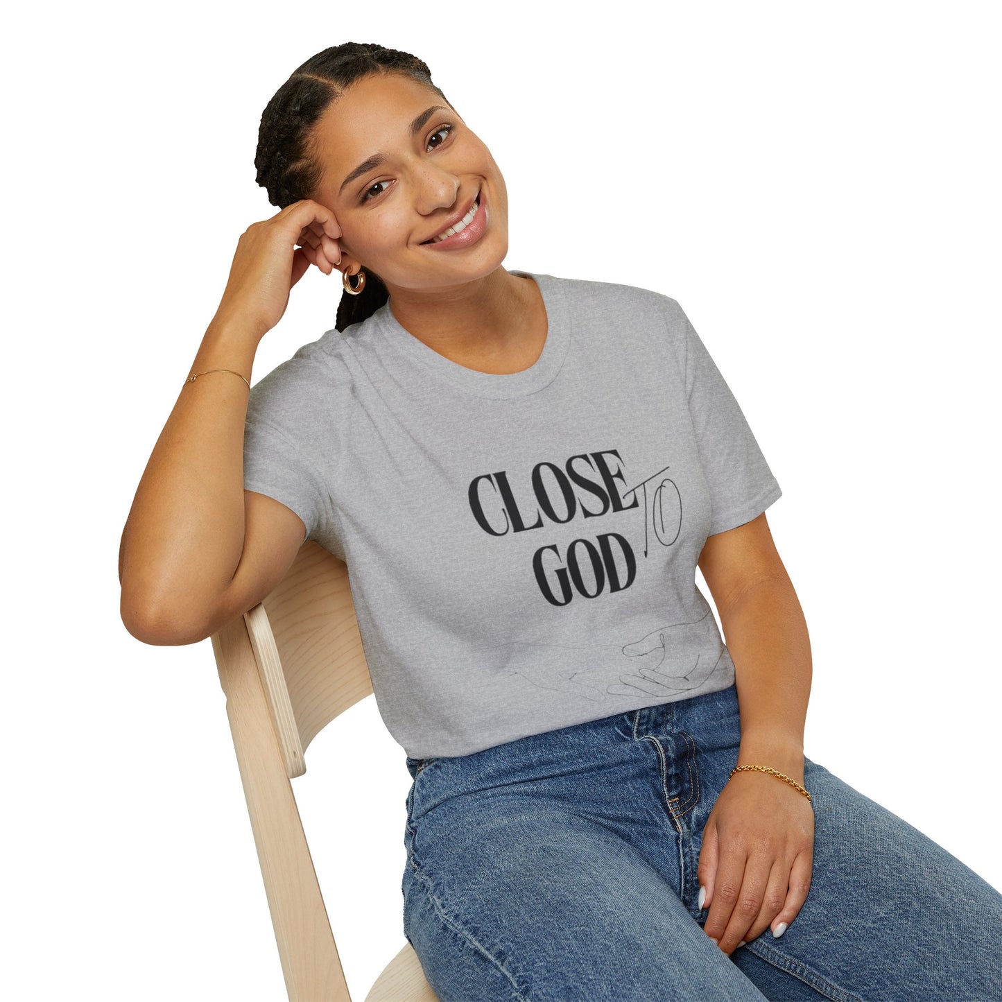 Close to God T-Shirt — Faith-Based Christian Graphic Tee