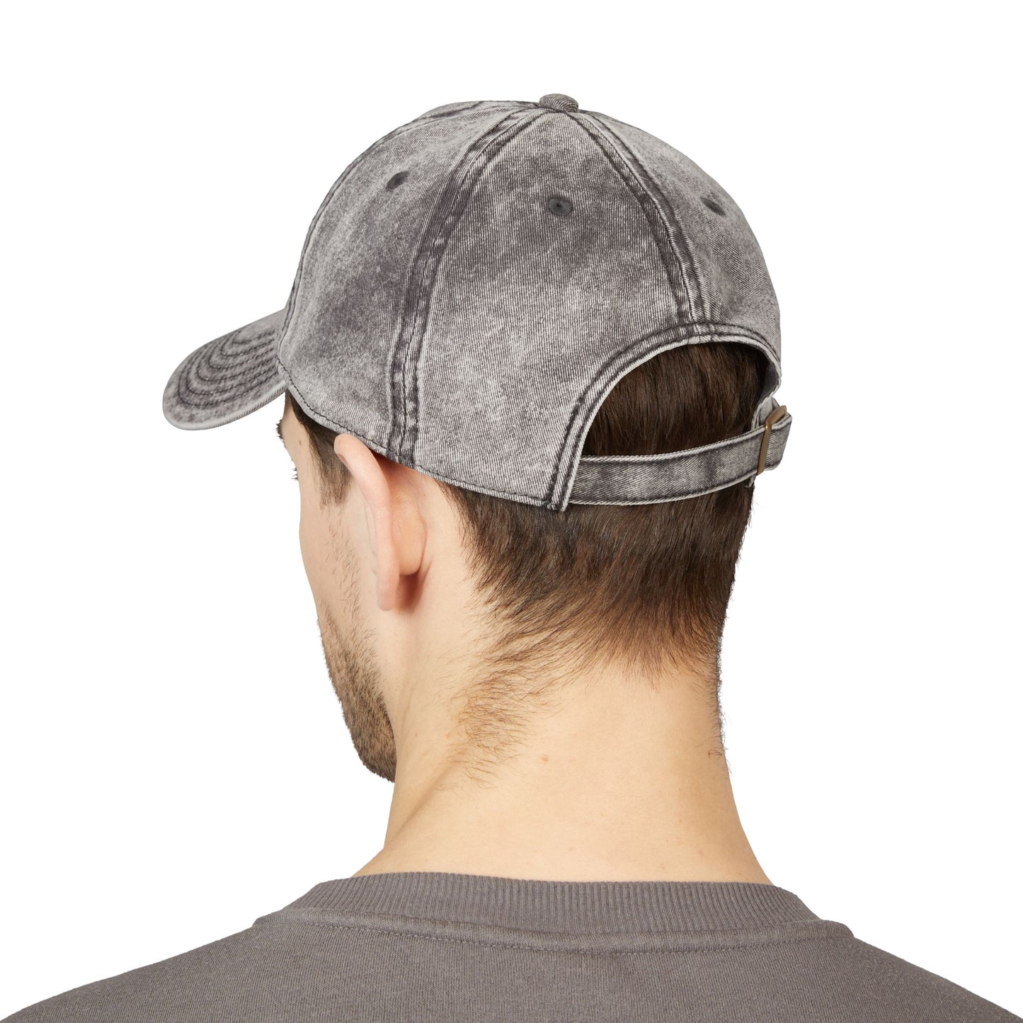 Embroidered 'PSALM' Vintage Wash Cap — Distressed Christian Baseball Hat