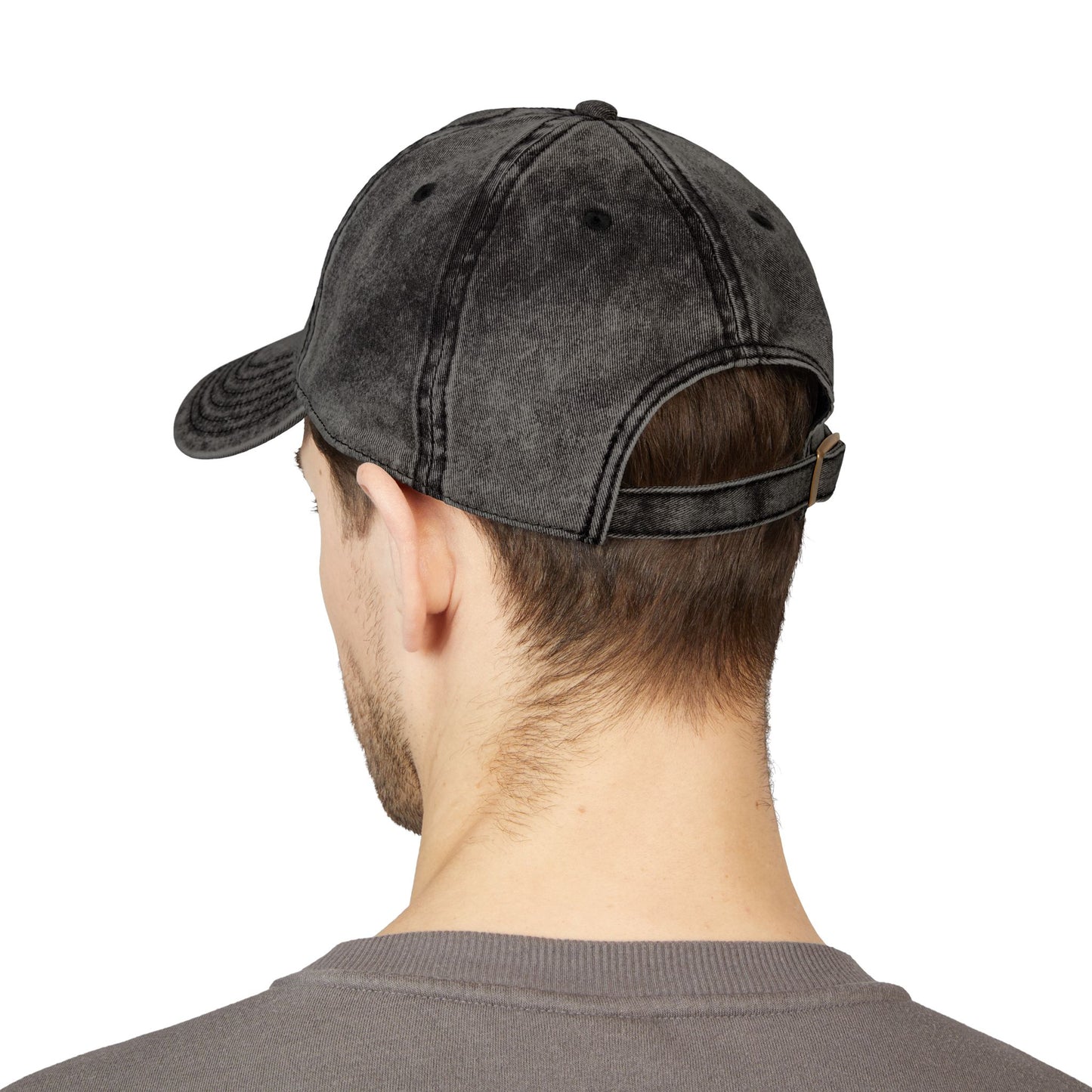 Embroidered 'PSALM' Vintage Wash Cap — Distressed Christian Baseball Hat
